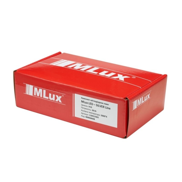 H13, 28 Вт, 5000°К Комплект MLux LED - Silver Line