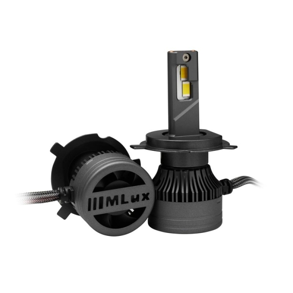 H4/H19, 55 Вт, 4300°К Комплект MLux LED - Black Line