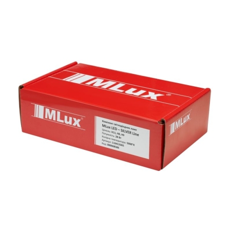 H11/H8/H9/H16, 28 Вт, 5000°К Комплект MLux LED - Silver Line