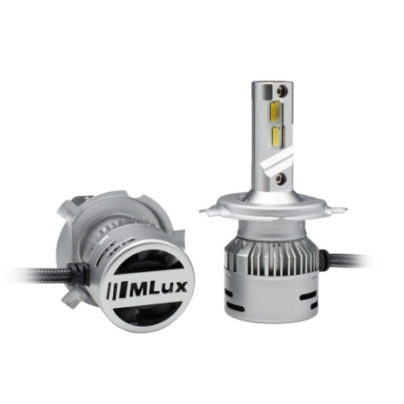 H4/H19, 28 Вт, 5000°К Комплект MLux LED - Silver Line