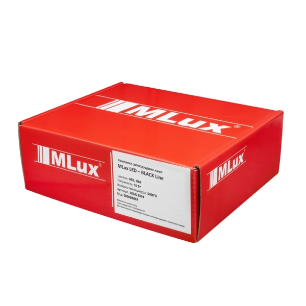 HB3/HB4, 55 Вт, 5000°К Комплект MLux LED - Black Line