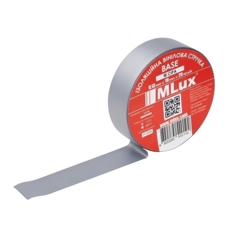 Сіра ПВХ ізострічка MLux BASE (1 шт.)