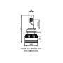 H11/H8/H9/H16, 55 Вт, 5000°К Комплект MLux LED - Black Line H11/H8/H9/H16, 55 Вт, 5000°К Комплект MLux LED - Black Line