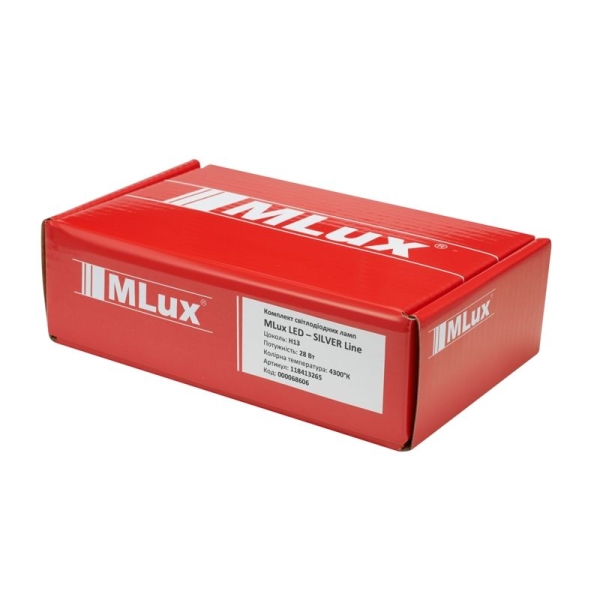 H13, 28 Вт, 4300°К Комплект MLux LED - Silver Line