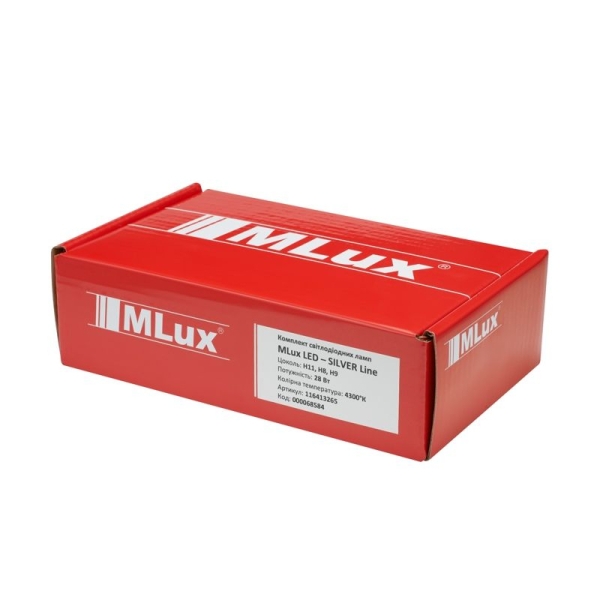 H11/H8/H9/H16, 28 Вт, 4300°К Комплект MLux LED - Silver Line