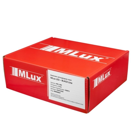 HB3/HB4, 55 Вт, 4300°К Комплект MLux LED - Black Line