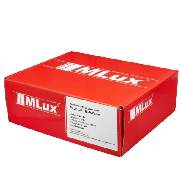 HB3/HB4, 55 Вт, 4300°К Комплект MLux LED - Black Line