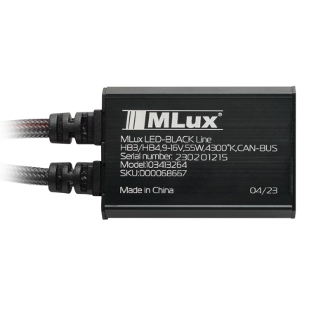 HB3/HB4, 55 Вт, 4300°К Комплект MLux LED - Black Line
