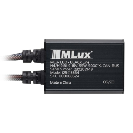 H4/H19, 55 Вт, 5000°К Комплект MLux LED - Black Line
