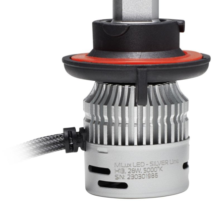 H13, 28 Вт, 5000°К Комплект MLux LED - Silver Line