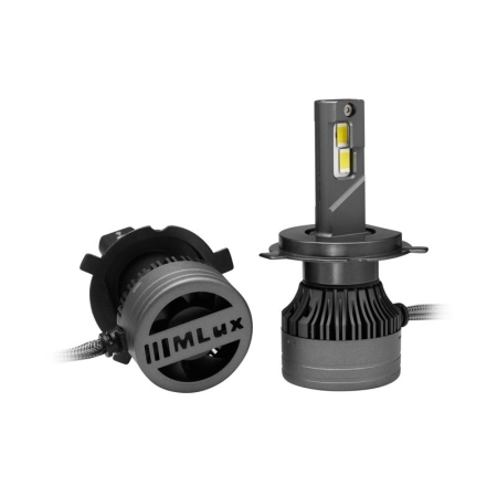 H4/H19, 55 Вт, 5000°К Комплект MLux LED - Black Line