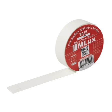 Біла ПВХ ізострічка MLux BASE (1 шт.)