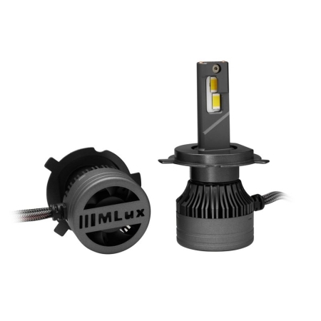 H4/H19, 55 Вт, 4300°К Комплект MLux LED - Black Line